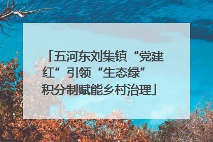 五河东刘集镇“党建红”引领“生态绿” 积分制赋能乡村治理